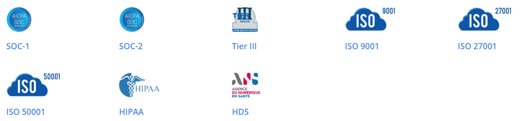 label et certification du datacenter